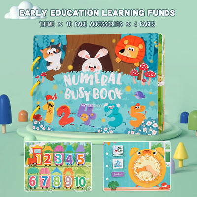 Libro de actividades Montessori (Busy Book) | Libro de aprendizaje reutilizable para niños