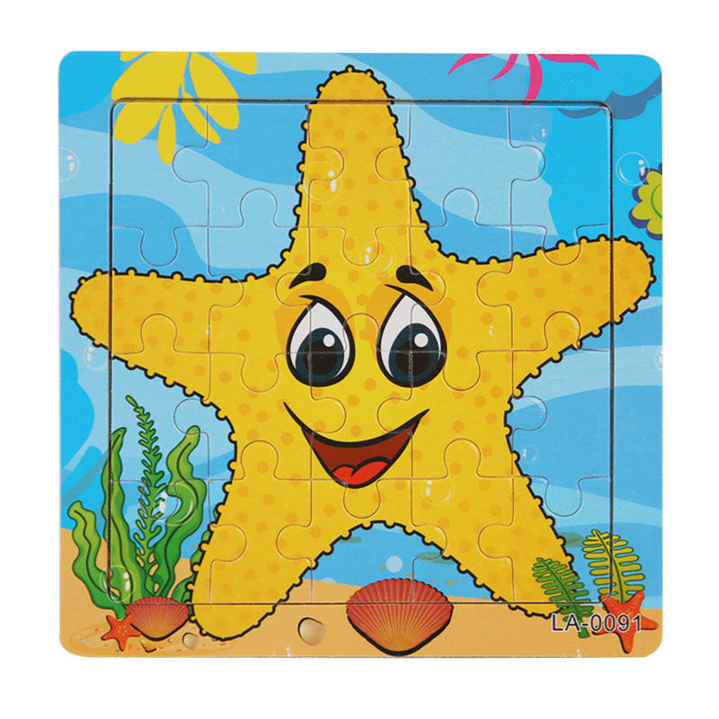 Wooden 20-Piece Shape Puzzle | First Jigsaw for Toddlers