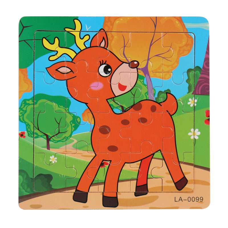 Wooden 20-Piece Shape Puzzle | First Jigsaw for Toddlers