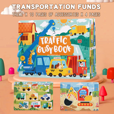 Libro de actividades Montessori (Busy Book) | Libro de aprendizaje reutilizable para niños