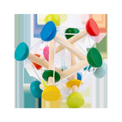 Wooden Elastic Grip Trainer | Montessori Color Recognition Toy