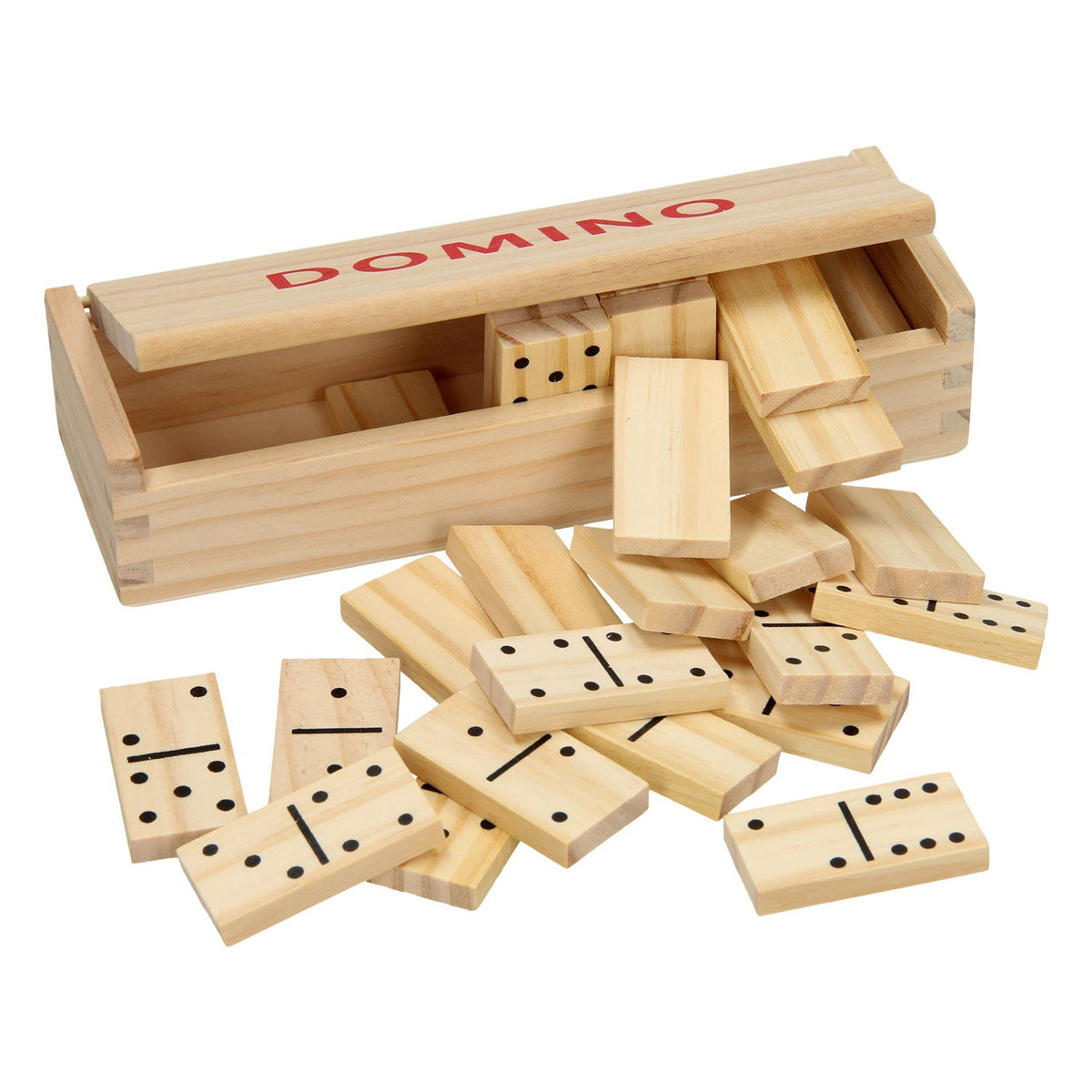 Klassieke houten dominoset | Tijdloos educatief spel voor kleine handen