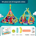 Magnetische Stäbe & Kugeln Bauset | 3D STEM Montessori Spielzeug für Kleinkinder