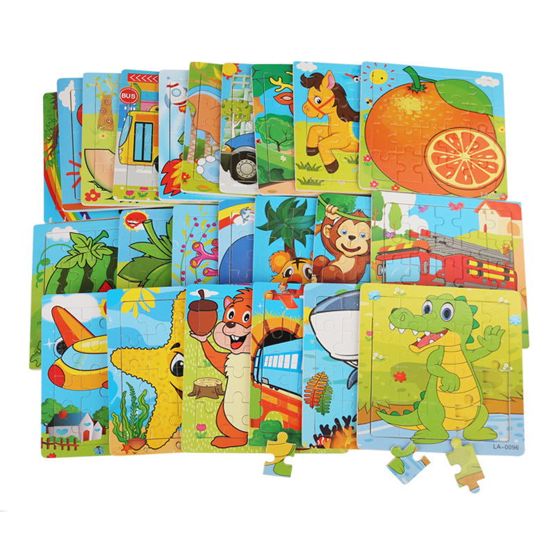Puzzle en bois de formes 20 pièces | Premier puzzle pour tout-petits