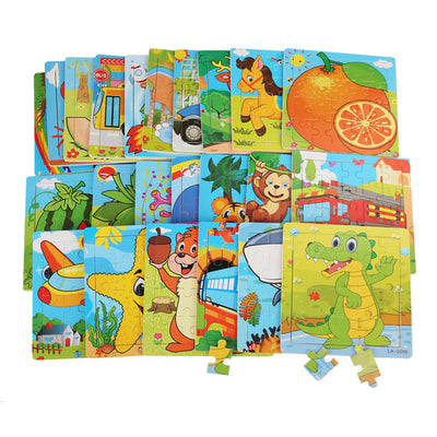 Puzzle en bois de formes 20 pièces | Premier puzzle pour tout-petits