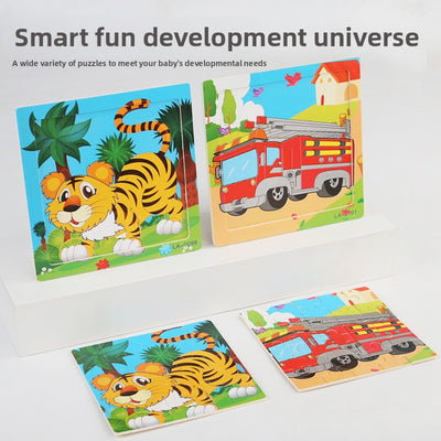 Puzzle en bois de formes 20 pièces | Premier puzzle pour tout-petits