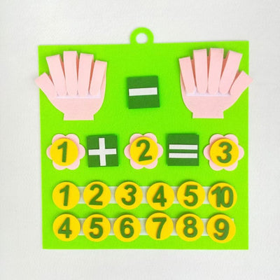 Zahlenzerlegung-Mathe-Set aus Filz | Montessori-Lernspielzeug für Addition & Subtraktion