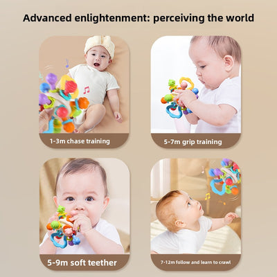 Sensory Grasping Ball | Easy-Grip Baby Rattle & Teething Toy