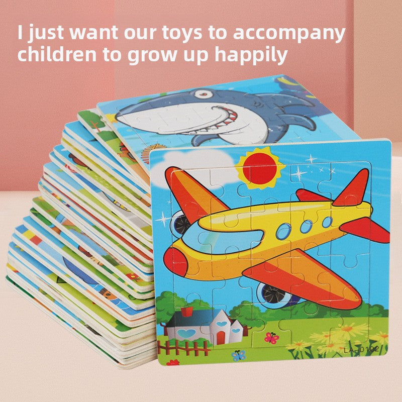 Wooden 20-Piece Shape Puzzle | First Jigsaw for Toddlers