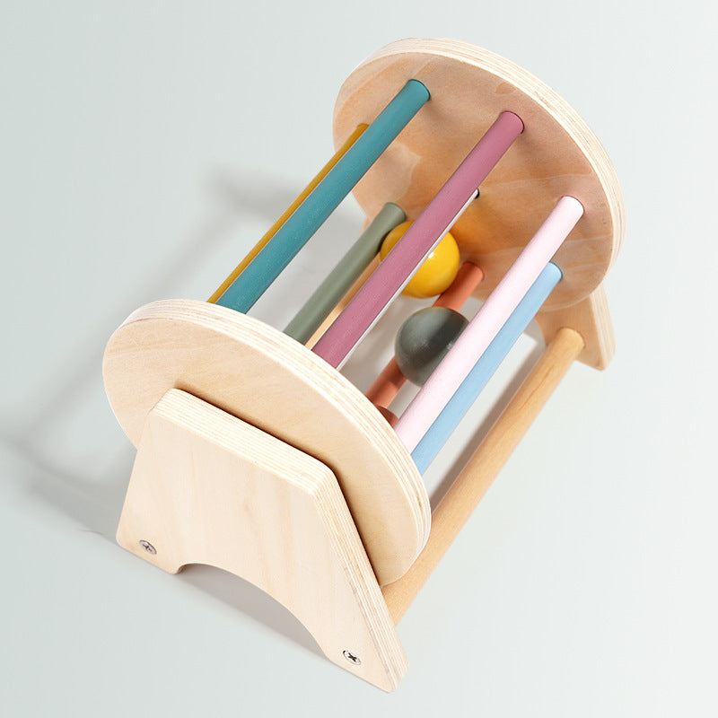 Spin & Explore Montessori Wooden Spinning Drum | Premium Sensory & Fine Motor Skill Toy for Toddlers