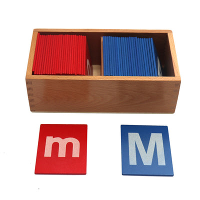 Montessori-Sandpapierbuchstaben aus Holz | Taktiles Phonetik- & Alphabet-Lernset
