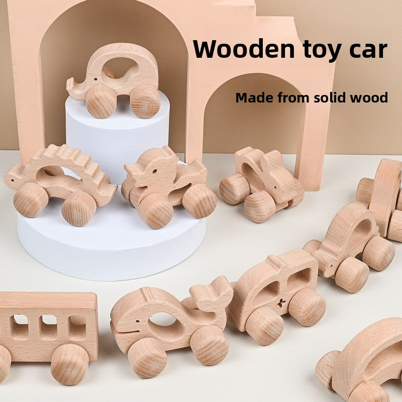 Coches de juguete de madera para bebés: agarre y juego