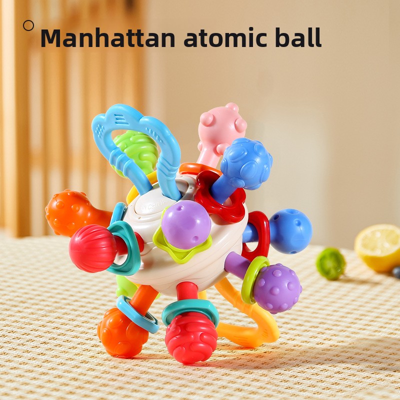 Sensory Grasping Ball | Easy-Grip Baby Rattle & Teething Toy