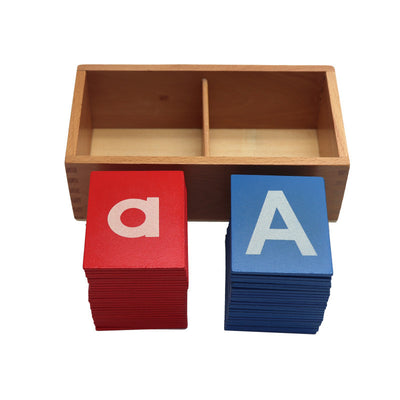 Montessori-Sandpapierbuchstaben aus Holz | Taktiles Phonetik- & Alphabet-Lernset