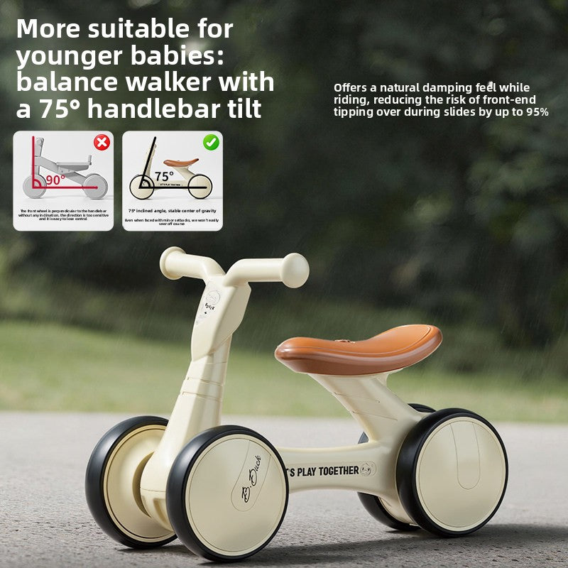 TinyRider Eerste loopfiets | Ergonomische loopauto en rijdende driewieler voor 1–3 jaar