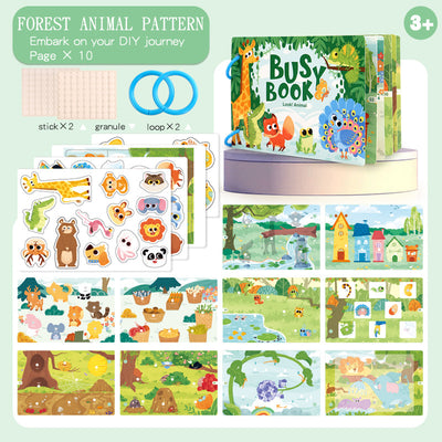 Libro de actividades Montessori (Busy Book) | Libro de aprendizaje reutilizable para niños