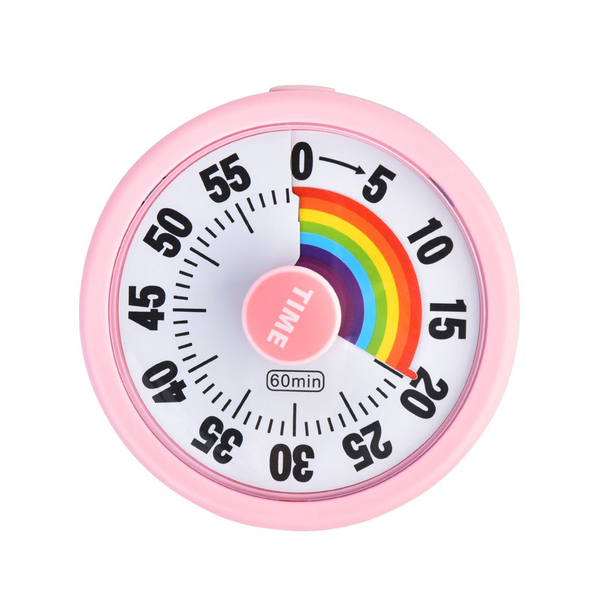 Rainbow Visual Timer – desk setup with timer
