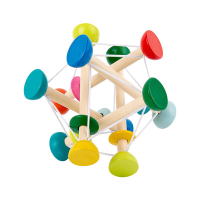 Wooden Elastic Grip Trainer | Montessori Color Recognition Toy