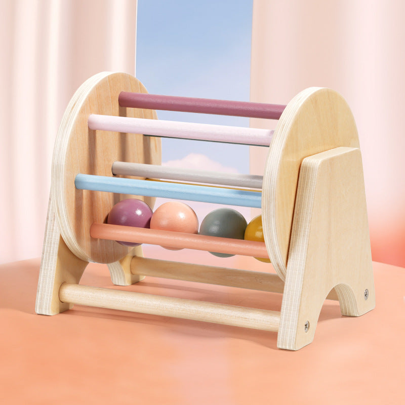 Spin & Explore Montessori Wooden Spinning Drum | Premium Sensory & Fine Motor Skill Toy for Toddlers