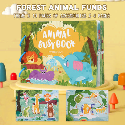 Libro de actividades Montessori (Busy Book) | Libro de aprendizaje reutilizable para niños