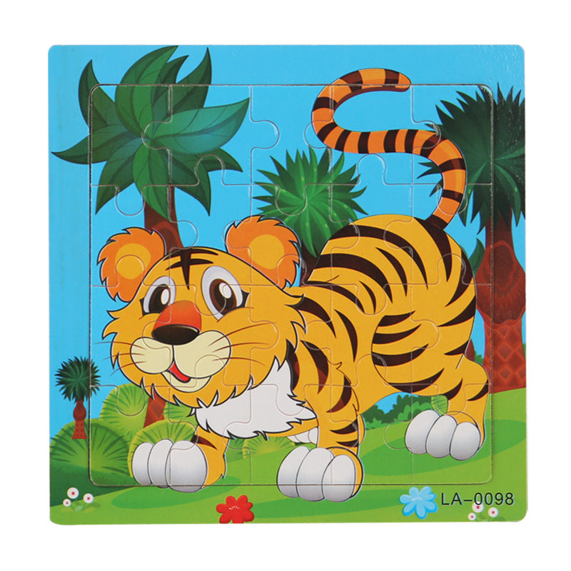 Wooden 20-Piece Shape Puzzle | First Jigsaw for Toddlers