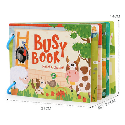 Libro de actividades Montessori (Busy Book) | Libro de aprendizaje reutilizable para niños