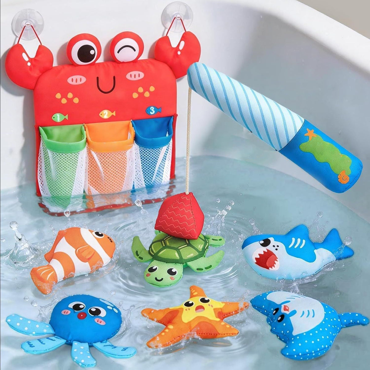 Soft Fabric Fishing & Sorting Play Set | Montessori Sensory Game for Toddlers ㅤㅤ