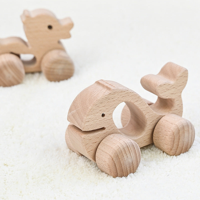 Coches de juguete de madera para bebés: agarre y juego