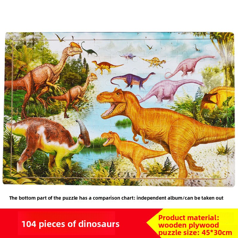 Wooden Jigsaw Puzzle 60 & 104 Pieces | Kids Picture Puzzle