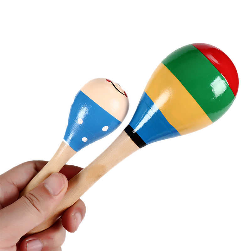 Roca e shaker Montessori em madeira para bebés | Instrumento de percussão de mão para o desenvolvimento sensorial e a brincadeira rítmica
