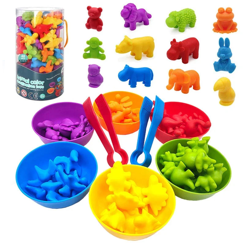 Colorful Montessori Rainbow Bears-0