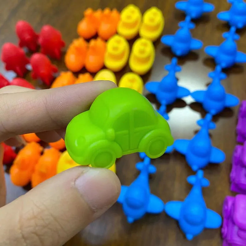 Colorful Montessori Rainbow Bears-3
