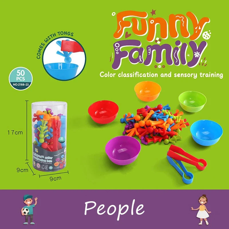 Colorful Montessori Rainbow Bears-7