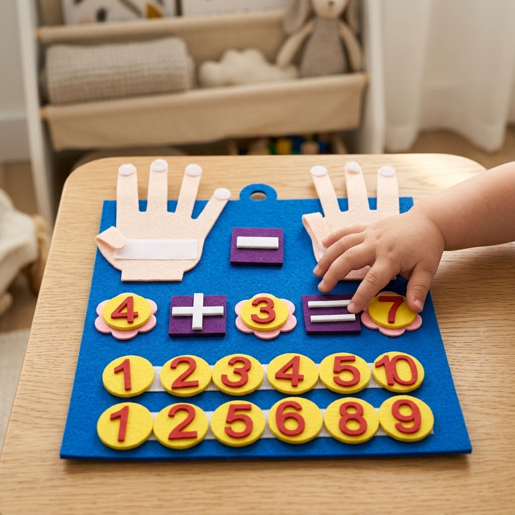 Felt Number Bonds Math Set | Montessori Addition & Subtraction Learning Toy