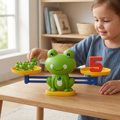 Montessori Frosch-Waage Mathespiel