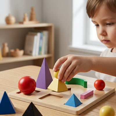 Montessori 3D-Grammatiksymbole aus Holz | Interaktives Lernspielzeug für Sprache und Wortarten