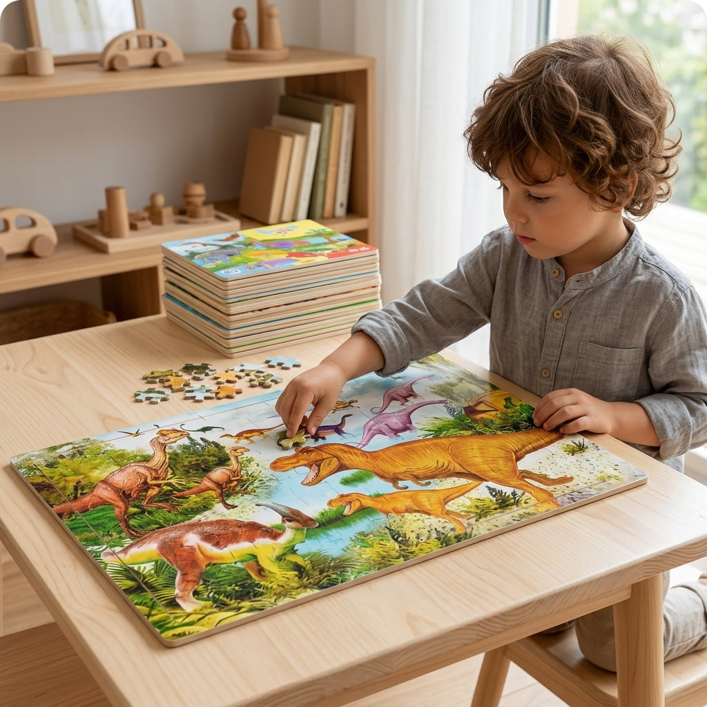 Wooden Jigsaw Puzzle 60 & 104 Pieces | Kids Picture Puzzle