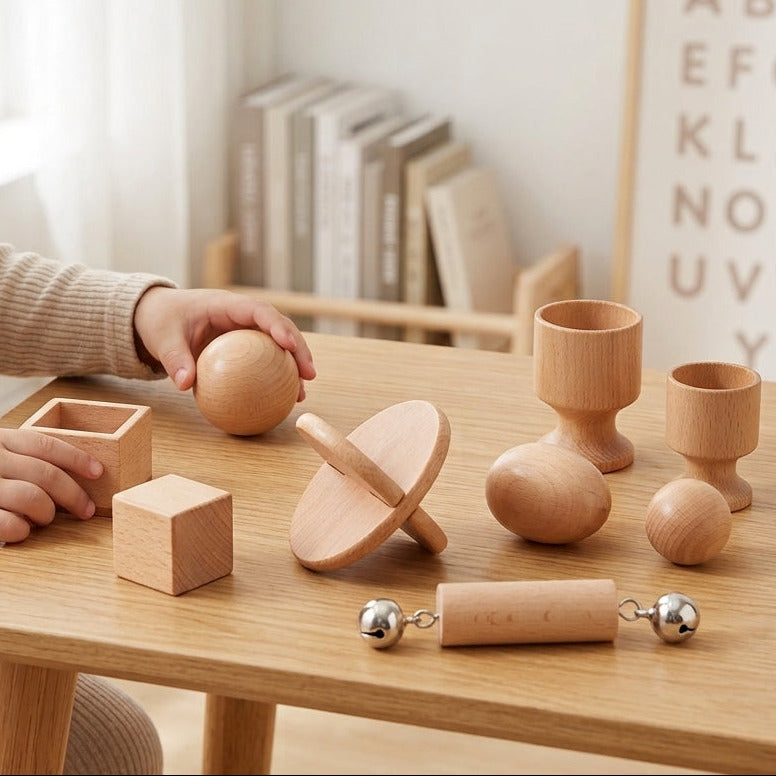 Interactive Montessori Wooden Educational Toy for Infants