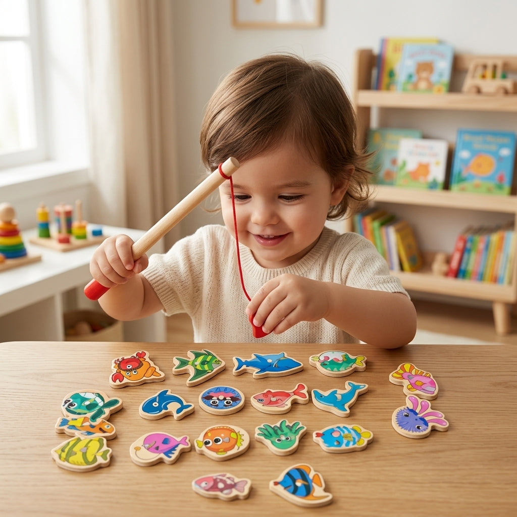 Montessori magnetisch visspel