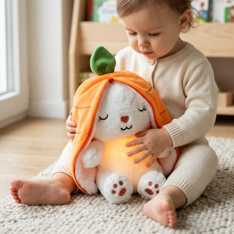 Schattig kalmerend begeleidend muziekknuffel