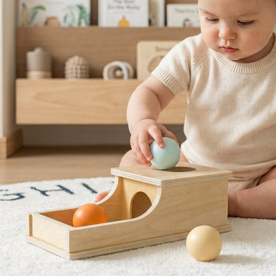 Montessori houten doos – Ball drop speelgoed voor peuters