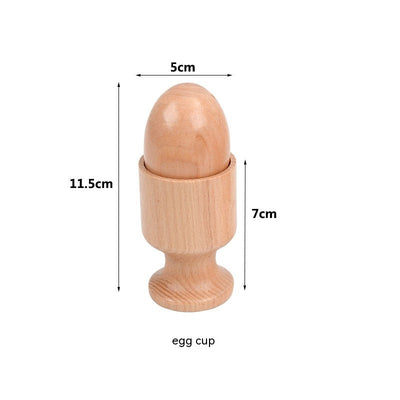 Interaktives Montessori-Lernspielzeug aus Holz für Säuglinge
