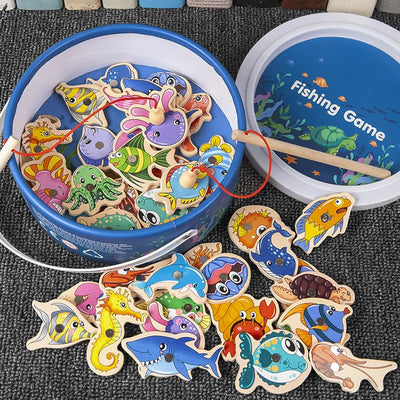 Montessori Magnetic Fishing Game-1