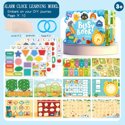 Libro de actividades Montessori (Busy Book) | Libro de aprendizaje reutilizable para niños