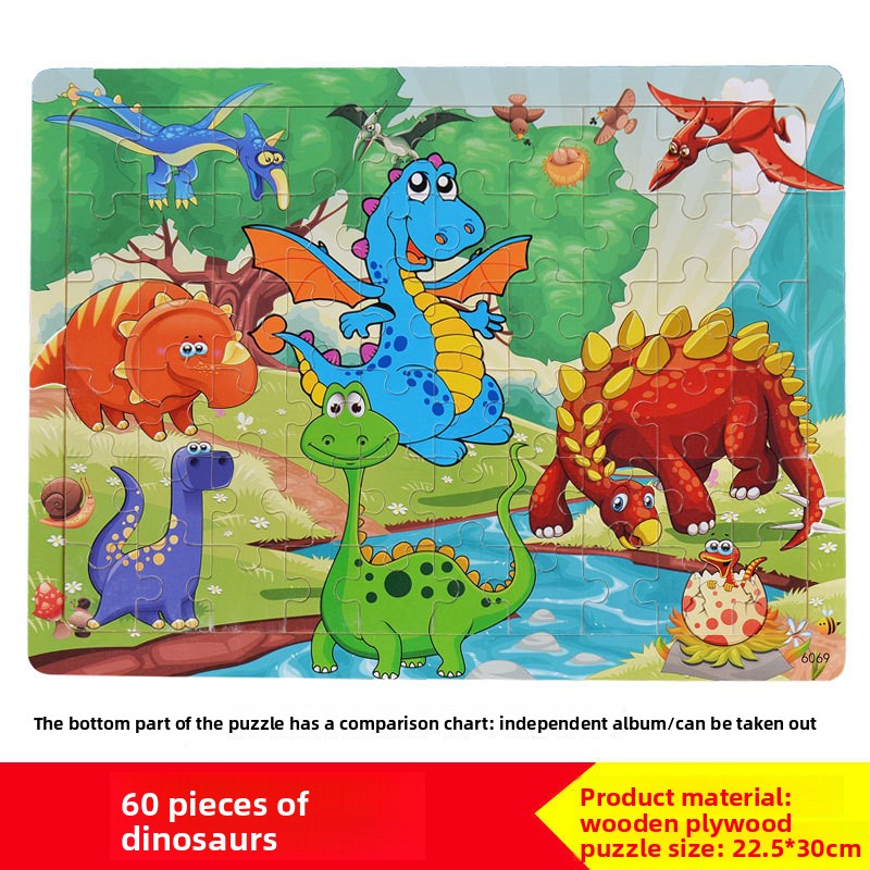 Wooden Jigsaw Puzzle 60 & 104 Pieces | Kids Picture Puzzle