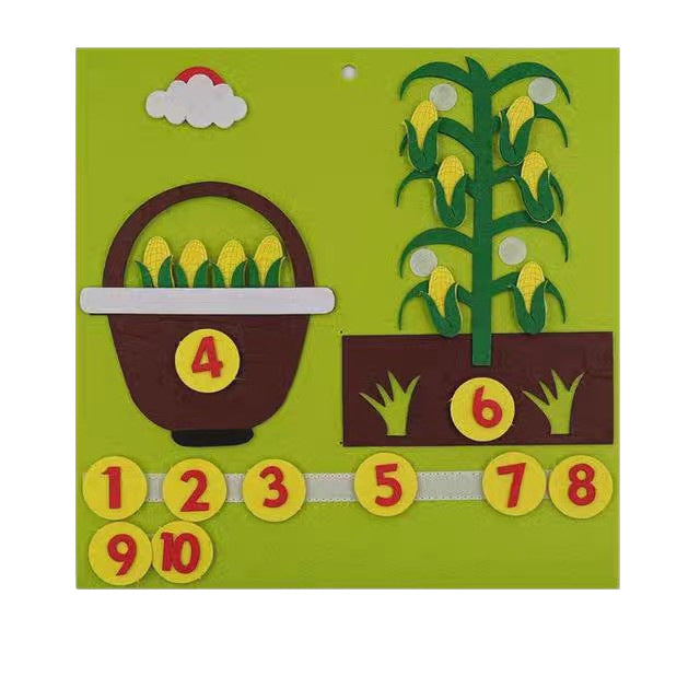 Felt Number Bonds Math Set | Montessori Addition & Subtraction Learning Toy