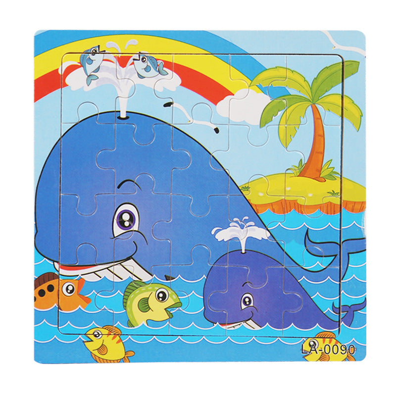 Wooden 20-Piece Shape Puzzle | First Jigsaw for Toddlers