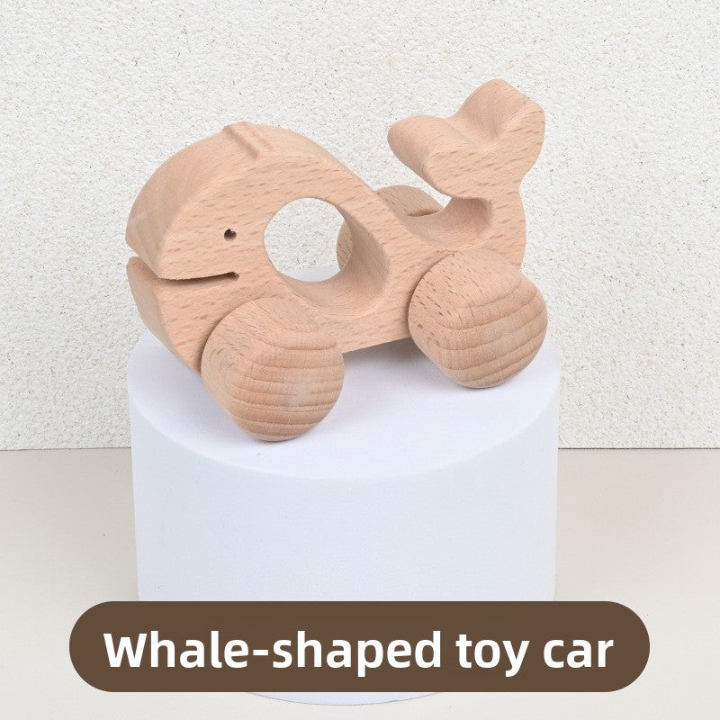Coches de juguete de madera para bebés: agarre y juego