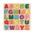 Wooden Alphabet & Number Peg Puzzle | Montessori Early Learning Board