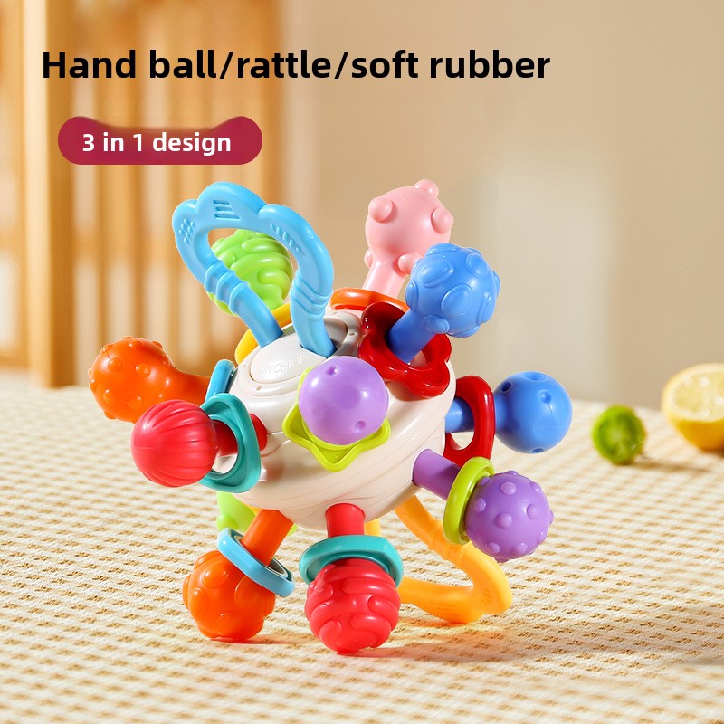 Sensory Grasping Ball | Easy-Grip Baby Rattle & Teething Toy